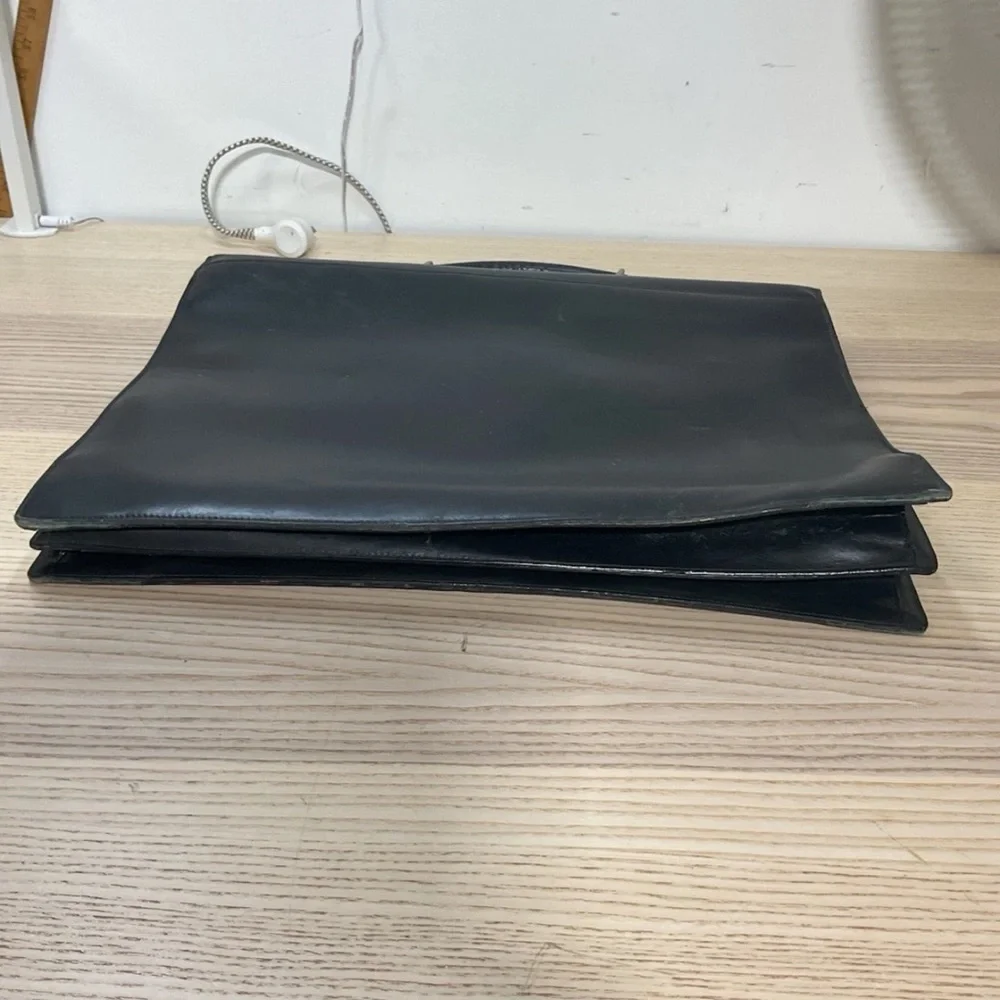 Coach Black Leather Briefcase